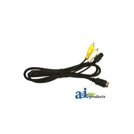 A & I Products CabCAM Cable, 4 Pin Male/RCA Male/Power 2.1" x7.2" x1.9" A-RCACABLE